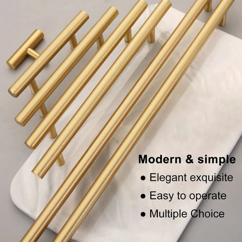 Sturdy Solid Brass Barn Door Pull Handle Kit With Double Sided Installation, Waterproof Brushed Finish, Two Easy Lengths