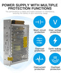 Universal 24V DC Power Supply SMPS 60W 110V to 240V AC to 24V DC Converter with protection functions illustration