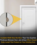 Door Armor Max Single Door Security Kit Reinforcement For Jamb Frame And Hinges Five Piece Lock Security System on white door