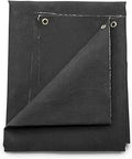 Heavy Duty High Temperature Welding Blanket 6 Ft By 6 Ft, 2012 F Rating, 67 Oz Mica-Coated Fiberglass Fabric, Black, folded view