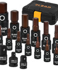 16 Piece Metric Hex Bit Socket Set In Durable S2 Steel With 1/4, 3/8 And 1/2 Inch Drives, Covers 2mm To 14mm With Adapters