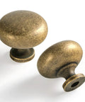 Set Of 12 Elegant Antique Brass Cabinet Knobs For Classic Round Kitchen Hardware Vintage Drawer Pulls And Retro Dresser Handles
