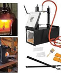 Propane Knife Forge With Dual Burners For Knife And Tool Making, Portable Square Blacksmith Forge With Large Capacity, Includes Accessories