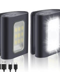 Clip On LED Running Lights 2 Pack USB Rechargeable Reflective Night Jogger Gear For Runners Camping And Hiking Ultra Bright Visibility