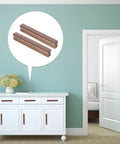 Two Pack Walnut Wood Drawer Handles 150mm Center To Center Cabinet Pulls For Kitchen Dresser Wardrobe And Furniture