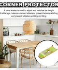 20 Pack Metal Table Leaf Levelers Heavy Duty Connector Brackets To Smooth Out Wobbly Furniture Quick Install Screw Kit For Dining Tables Desks And Cabinets Lock Down Solid Now with metal corner protector shown in kitchen setting.