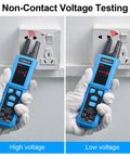 Digital Clamp Meter With U Shaped Jaw For AC And DC Current And Voltage Auto Range testing non-contact voltage in outlet