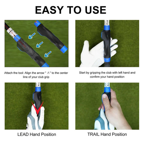 Grip Trainer For Right Hand Golfers Molded Training Aid To Fix Swing Grip Master Hand Position and Correct Grip Posture