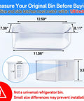 Right Side Fridge Door Shelf Bin Replacement For Fridge Door Fits RF263BEAESR RF261BEAESR RF260BEAESR with size dimensions