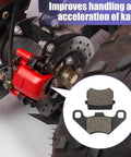 Go Kart Heavy Duty Brake Master Cylinder Caliper Assembly With 69 Inch Hydraulic Hose For 196cc KT196 GK200 installed