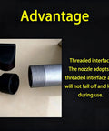 Threaded nozzle interface of Portable Mortar Grout Gun With 9 Nozzles For Cement Caulking And Pointing Electric Design Caulk Gun