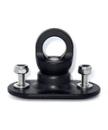 SpinRx Anchor Arm Swivel for Rope Rotation and System Completion, Sealed Stainless Steel Construction, front view with bolts visible.