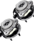 Front view of 2-piece Beefed-Up Front Wheel Hub Bearing Assembly 515003 for Ford Explorer, Ranger, Mercury, Mazda 4WD with ABS, 5 lug, 3 flange bolts.