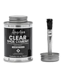 Go To Clear Shoe Glue For Leather Vinyl Rubber Fabric 4 Oz Professional Strength Quick Dry Waterproof Bond with brush