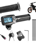Integrated M Key Display Throttle Grip With LCD Speedometer For Soleil 01 Electric Motorcycle 48V Upgrade Compatible With Tutto Tutti