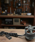 Front view of Low KV Brushless Gimbal Motor 2208 90KV With 3mm Shaft For 100 200g GoPro3 RC Quadcopter Quiet Power Efficient Durable Metal Core Smooth Stabilization High Torque Low Noise Long Lasting Performance.