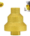 Diamond Core Stepped Pagoda Drill Bit M10 Thread For Metal And Granite Three Size Hole Opener showcased from multiple angles.