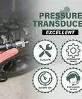 Heavy Duty 100 Psi Pressure Transducer Sensor With 1/8 Inch NPT 27 NPT Thread Stainless for oil, fuel, air, water and harness plug.