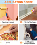 Heavy Duty Painter Tape White Masking Tape 0.7 Inch Wide By 60 Yard Long Three Rolls for clean sharp paint lines applications