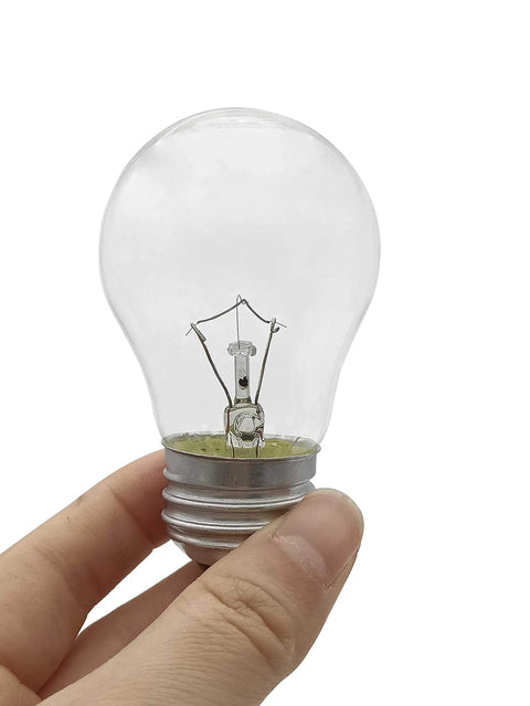 Hand holding High Temp 40W Oven Light Bulb E26 Medium Base A15 2 Pack For Oven Stove Refrigerator Microwave 300 Degree Resistant