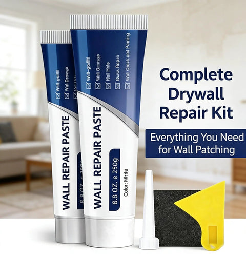 Upgraded Wall Repair Paste With Scraper Quick Drying Wall Patch For Holes And Cracks Waterproof Drywall Repair Kit For DIY Home