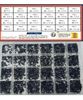 Heavy Duty 1680 Pcs Black Micro Self Tapping Screw Kit With 304 Stainless Steel Cross Round Heads In M1 Through M2.3 Sizes overview.