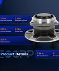 Rear Wheel Hub Bearing Assembly 5 Lug Drop In Replacement For Pontiac Vibe 2003-2008, Toyota Celica 2000-2005, Corolla 2003-2008