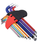 Premium Zunate Hex Key Set With Ball End Metric Wrenches For Bike Furniture And Electrical Repair, Color Coded Cr V And S2 Steel Tools, Tough Gear To Get The Job Done. Color-coded metric ball-end hex key set with 6mm, 8mm, 10mm sizes and holder