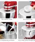 Mixer Bowl Covers Splatter Guard Lids For 4.5 To 5 Quart Tilt Head Stand Mixer Two Pack Keeps Mess Down As Multiuse Protector