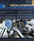 Heavy Duty Rear Abs Wheel Speed Sensor installation guide for Audi A3 VW GTI Golf, detailed steps for 2015 to 2025 models.
