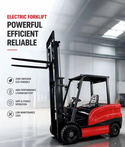 Electric Counterbalance Forklift Workhorse For Warehouse Use Material Handling Lift Truck 1000 To 2000 Kg Capacity