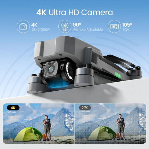 Go-To Pocket Sized Drone With 4K Camera Under 250g For Beginners, FPV RC Quadcopter showcasing HD camera features and resolution