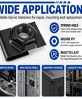 Top Shelf J Type Cage Nuts 5 16 Inch Thread Bulk Pack Supplies fifty heavy duty fasteners for efficient clip-on mounting.