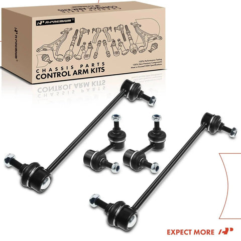 Set Of 4 Front And Rear Sway Bar Links Kit Stabilizer Links For Mitsubishi Outlander Lancer with packaging box visible