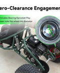 36 Inch Rear Axle Shaft Kit For Go Karts And Off Road Vehicles With One Quarter Inch Keyway And Three Quarter Inch To Sixteen Fine Thread Universal Fit For Manco Murray Yerf Dog And Similar Go Karts ATVs Dune Buggies Beefed Up featuring zero-clearance engagement in an off-road vehicle.