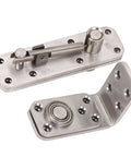 Hidden Door Hinge Stainless Steel Pivot Hinge For Secret Doors Bookcase And Shelf 600 Lbs Load Bearing 180 Degree Rotation