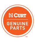 CURT Genuine Parts circular orange logo badge displaying brand name.