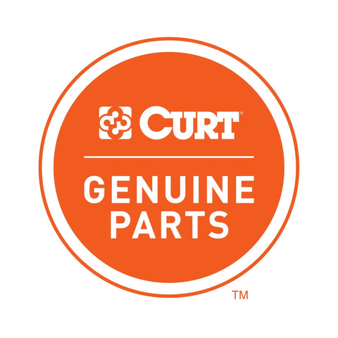 Logo for Curt genuine parts, related to Slim Adjustable Channel Mount With Dual Ball Hitch For Trailers, Two Inch Shank, Ten Thousand Pound Capacity