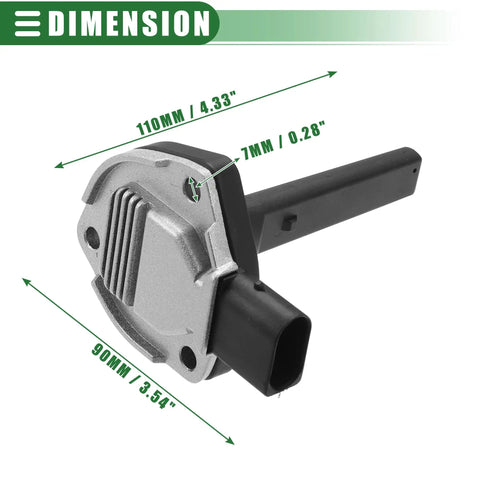 Car Oil Level Sensor And Engine Oil Sending Unit With Metal Plastic Construction For BMW 3 Series 1999-2011, dimensions shown