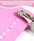 2 Pack One Quarter Inch Hole Punch With Pink Soft Grip For Home Office And Classroom punching pink paper