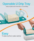 Vegan Adjustable Tofu Press For Quick Water Removal From Silken To Firm And Extra Firm Tofu In 10 To 30 Minutes Without Cracking, BPA Free