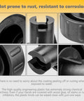 Heavy Duty Replacement Fence Knob For Dewalt Table Saw Compatibility DW745 DW745AR DW745B2 DW7480 detailed view showing durable plastic material.