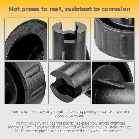 Heavy Duty Replacement Fence Knob For Dewalt Table Saw Compatibility DW745 DW745AR DW745B2 DW7480 detailed view showing durable plastic material.