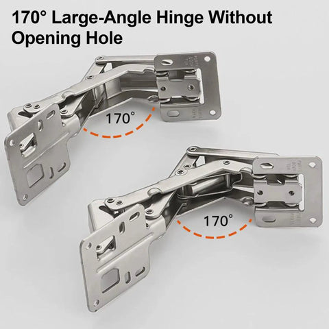 Two Pack Adjustable Lazy Susan Corner Cabinet Hinges Soft Close 130 To 170 Degree Frameless Concealed No Pre Drilling Installation