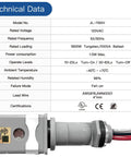 Outdoor Photoelectric Sensor Switch With Auto On At Dusk Off At Dawn, technical data and side view image