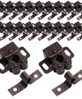 20Pcs Double Roller Door Catch Latch For Cabinet Doors And Wardrobes, Cold Rolled Steel Construction in multiple rows