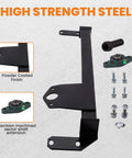 Steering Box Brace for 2003-2008 Dodge Ram 2500 3500 4WD Stabilizer Bar Assembly with bolts, high strength steel