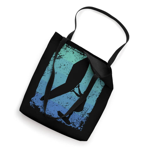 Dope Retro Wing Foil Wingsurfing Tote Bag For Wingboarding Fans With Vintage Style Design 16 Inch Square Carryall Two 14 Inch Handles