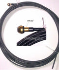 Top Shelf Steel Conduit Liner Delivering Ridiculously Smooth Wire Feed Kick For Hardcore Mig Welding Rigs 15 Feet tubing and brass connector.