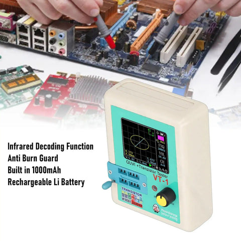 Handheld VI Curve Tester For Electronics Repair Game Changing Fast Component Fault Diagnosis with infrared decoding.
